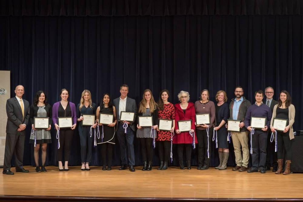 The Graduate School Citation Awards students receiving an award